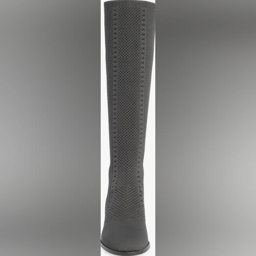 Eileen Fisher Charcoal Heeled Boots - Picture 3 of 12
